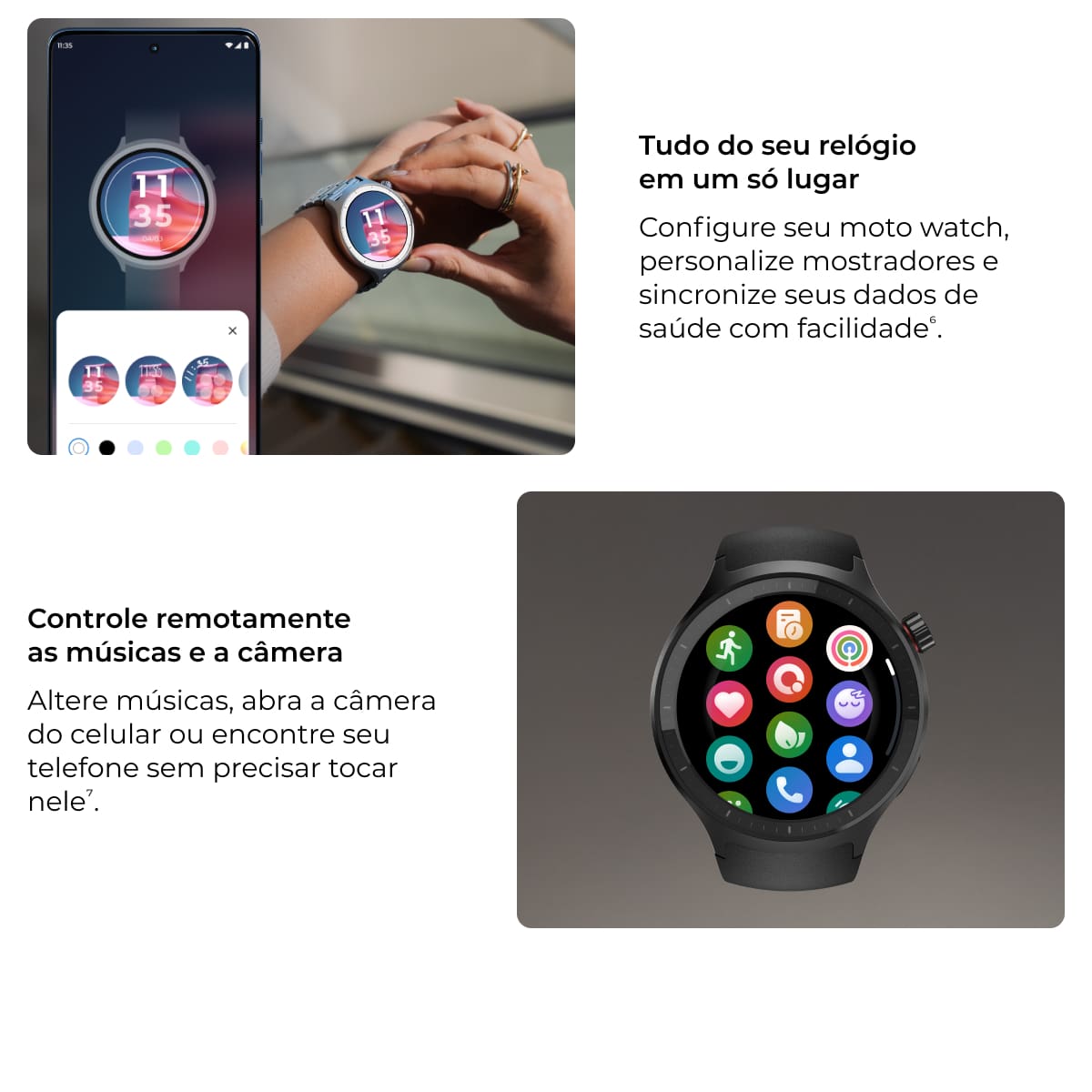 Smartwatch Motorola Moto Watch XT2547 Tela OLED 1....