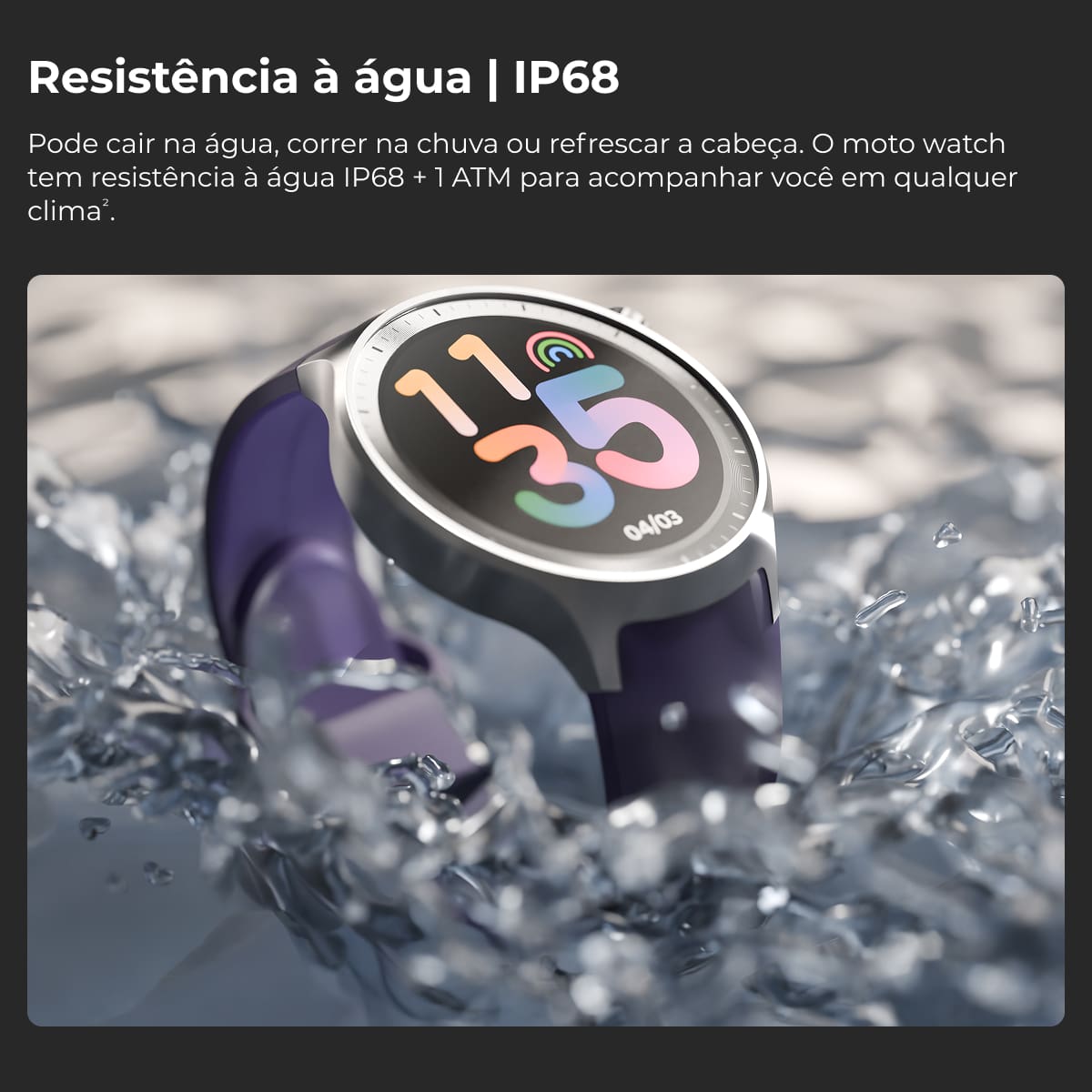 Smartwatch Motorola Moto Watch XT2547 Tela OLED 1....