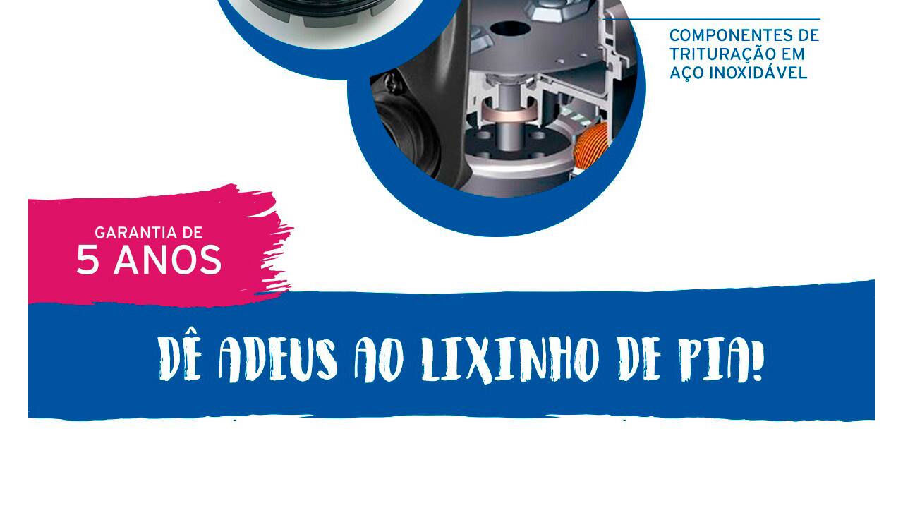 Triturador de Resíduos Alimentares InSinkErator Evolution 100 0,75 HP
