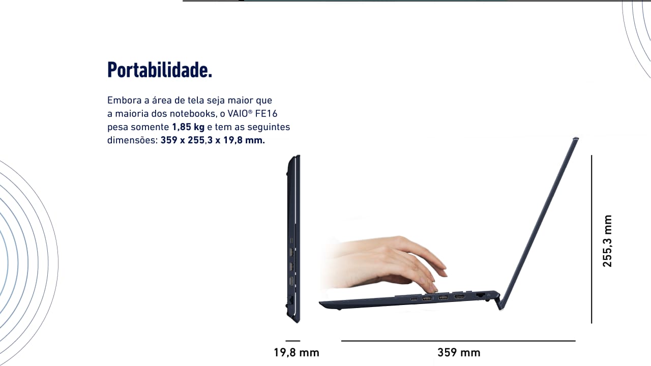 LEVEZA E PORTABILIDADE