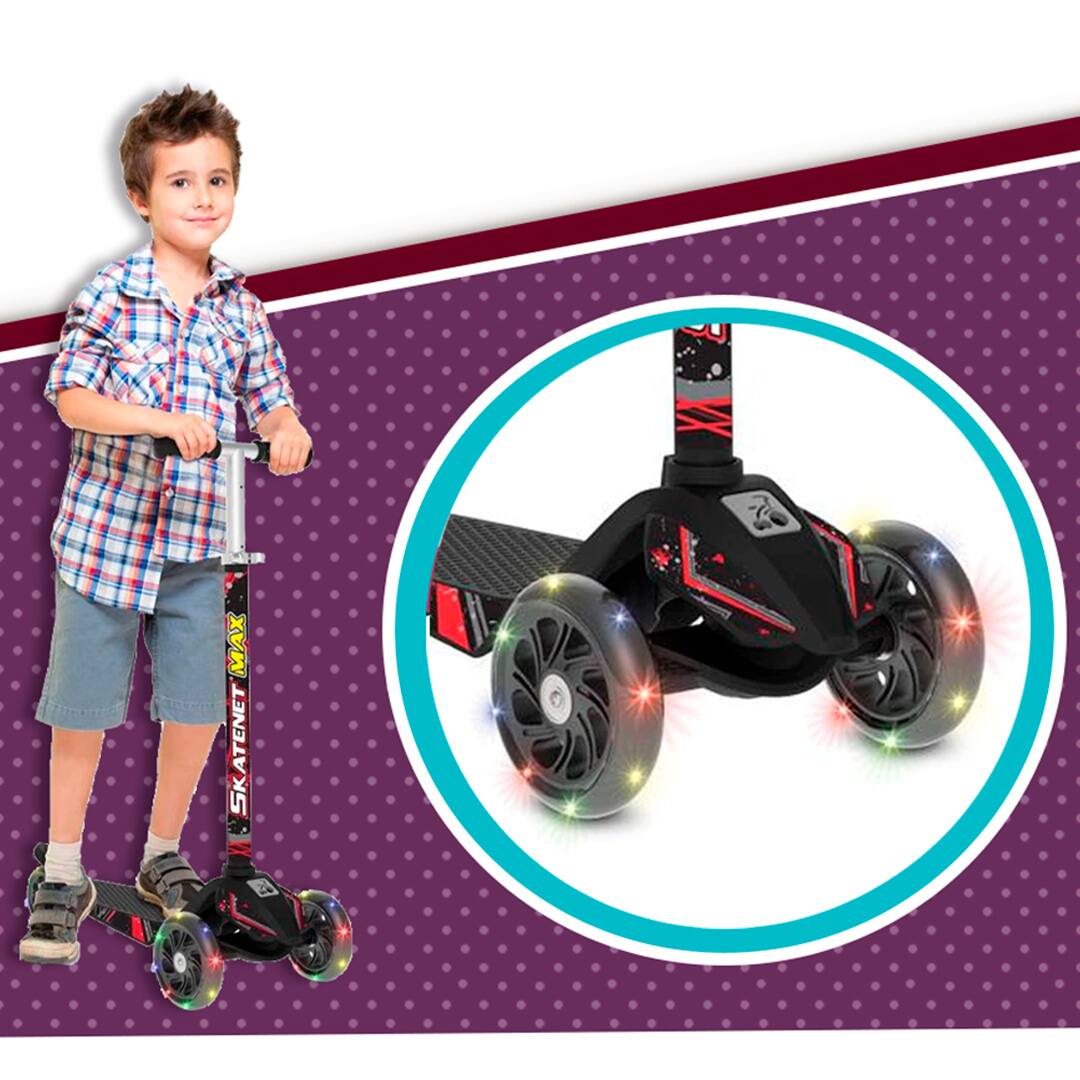 Patinete Skatenet Bandeirante rodas largas 