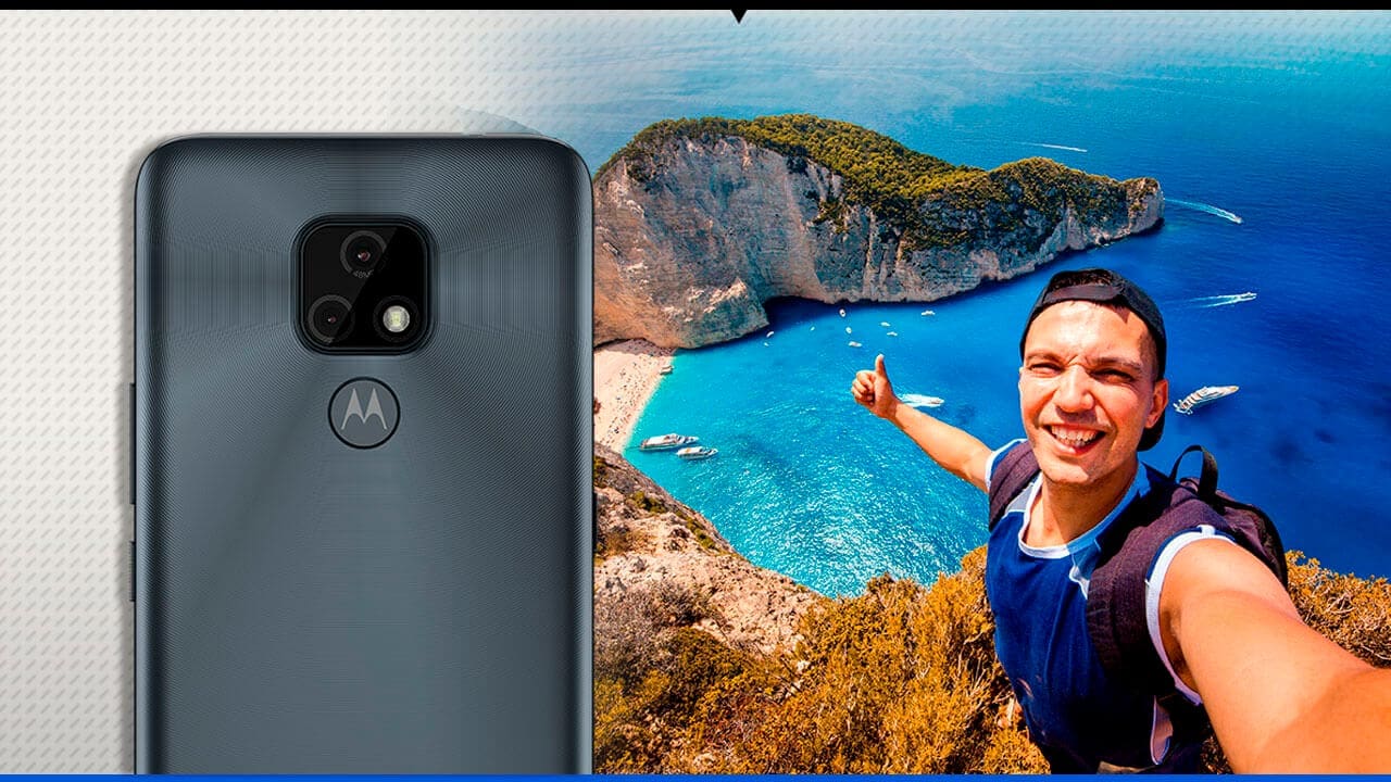 Smartphone Motorola Moto E7 câmera