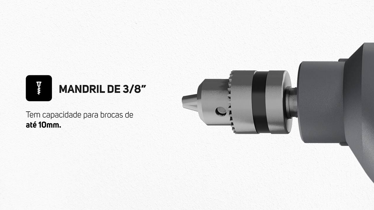 Parafusadeira e Furadeira de Impacto 3/8" (10mm) Wap 700K10 com Acessórios