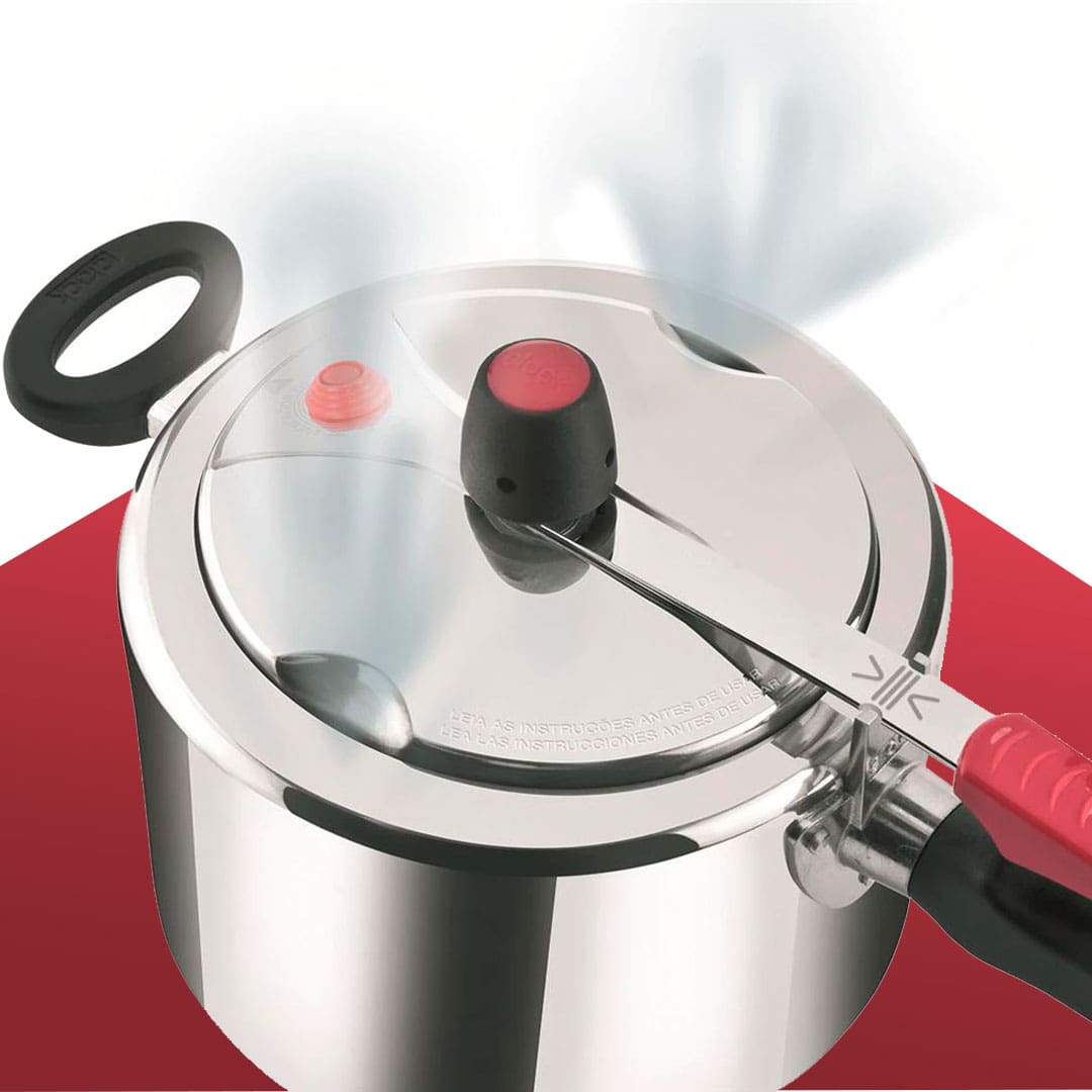 Panela Pressão Clock Polida tecnologia safe plus