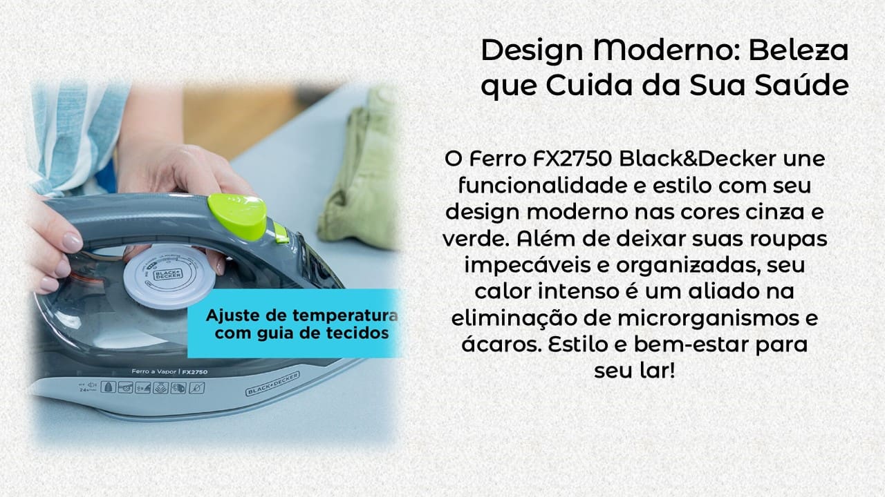 erro a Vapor Black&Decker FX2750 Antigotejamento