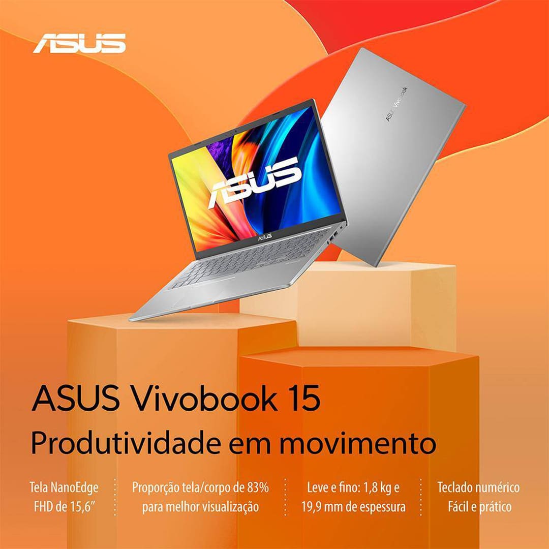 Notebook Asus Vivobook 15 com processador Intel