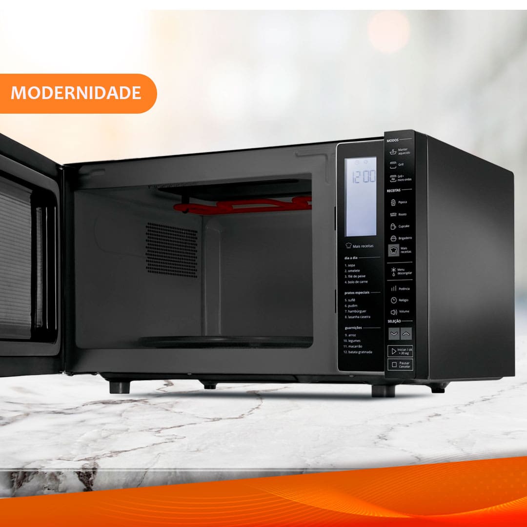 Forno De Micro-ondas Brastemp BMG45AR Com Grill Espelhado | Casas Bahia