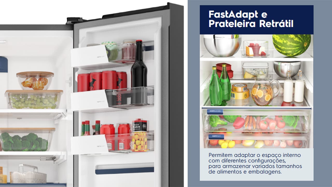 Geladeira Electrolux 541L Multidoor IQ8IB