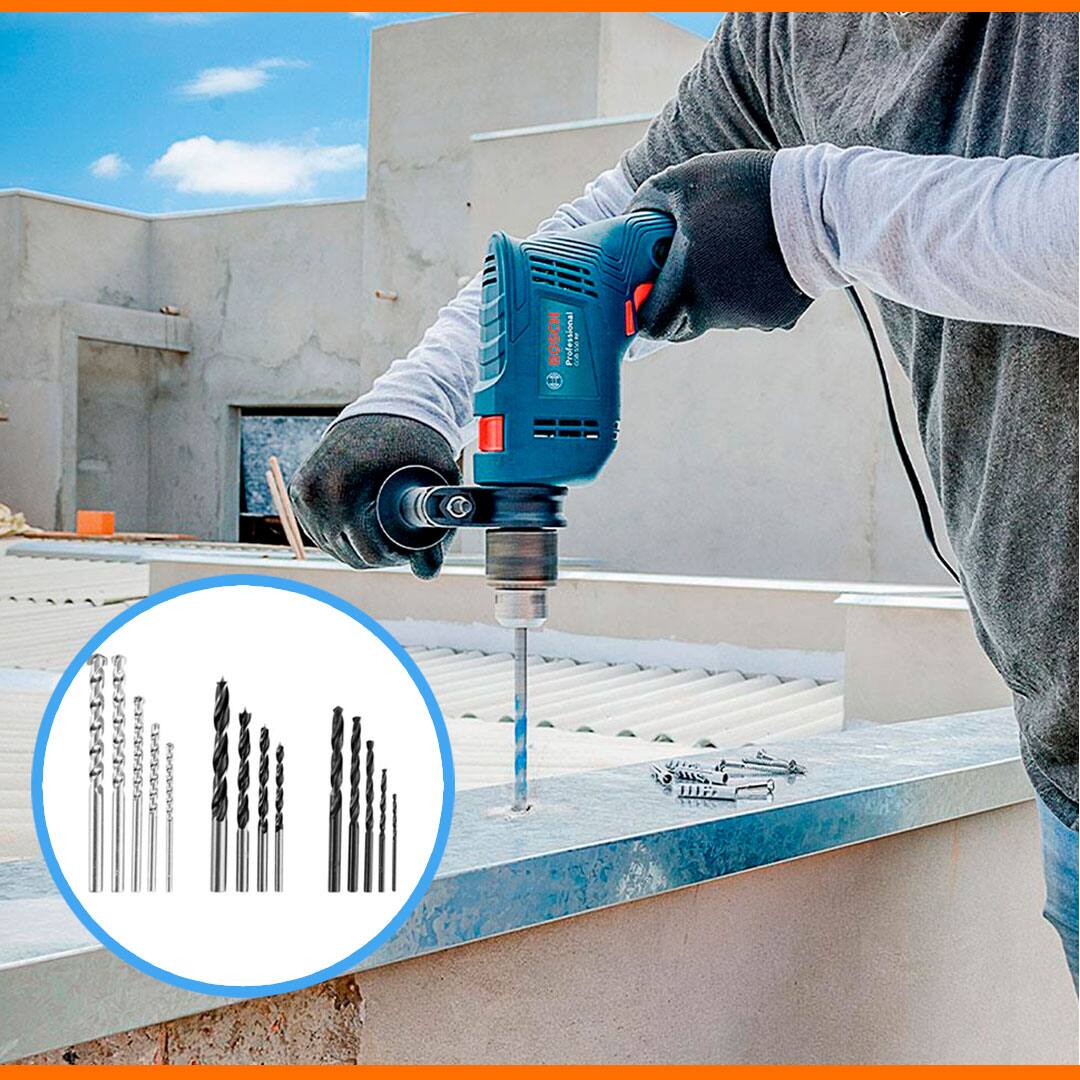 Furadeira Impacto Bosch GSB 550 RE acessórios