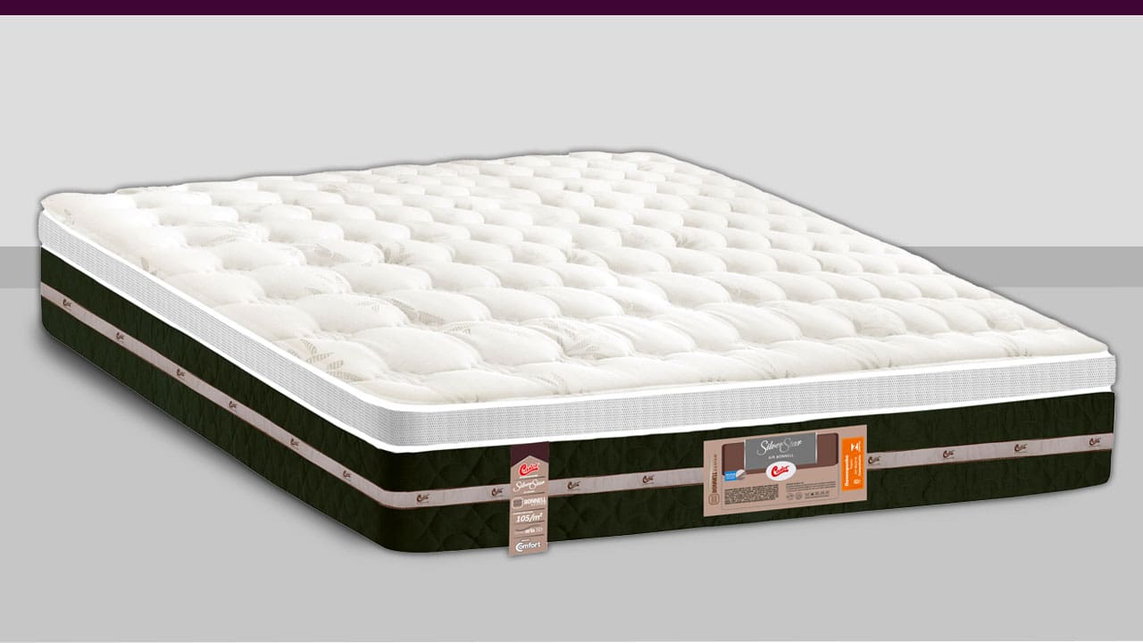 Colchão Queen Size Castor Silver Star Molas Bonnel colchão