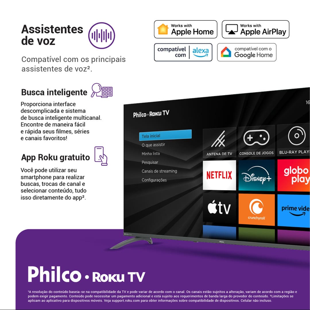 Smart TV 50" Philco Ultra HD 4K LED PTV50VA4REGB