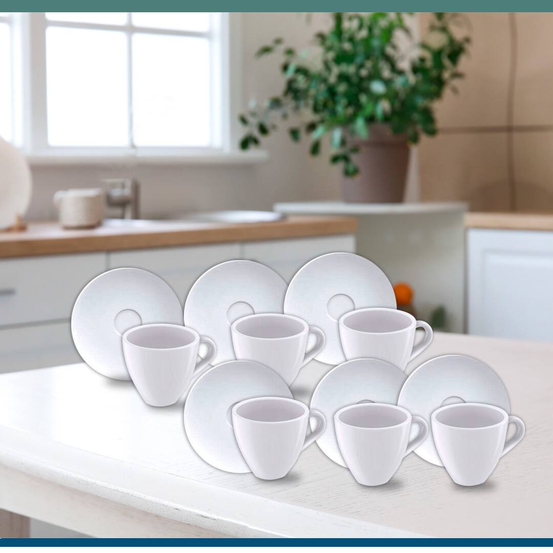 Conjunto 6 Xícaras Pires Expresso Tramontina Paola