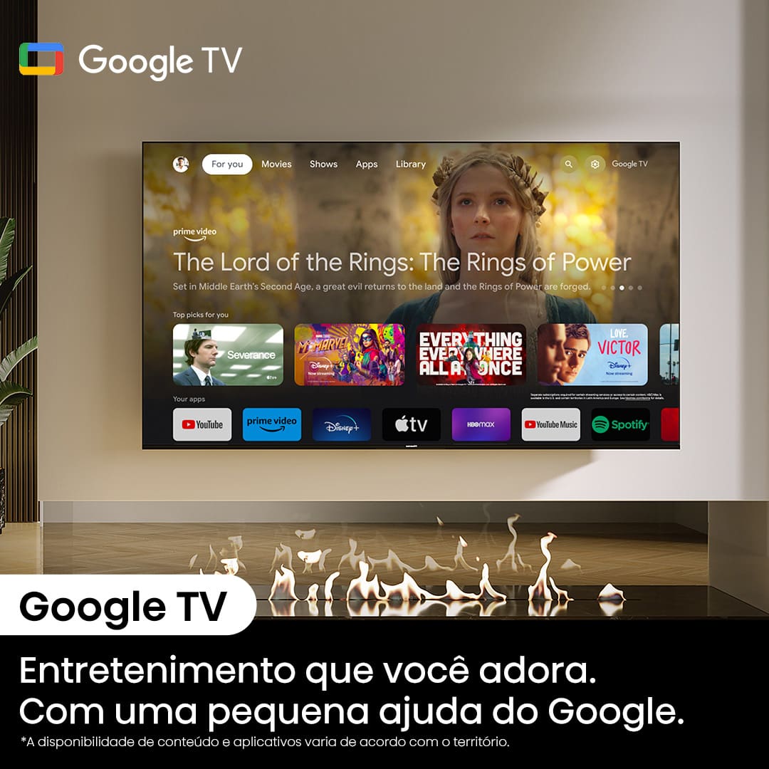 Smart TV 100" Hisense Ultra HD 4K QLED, Google TV