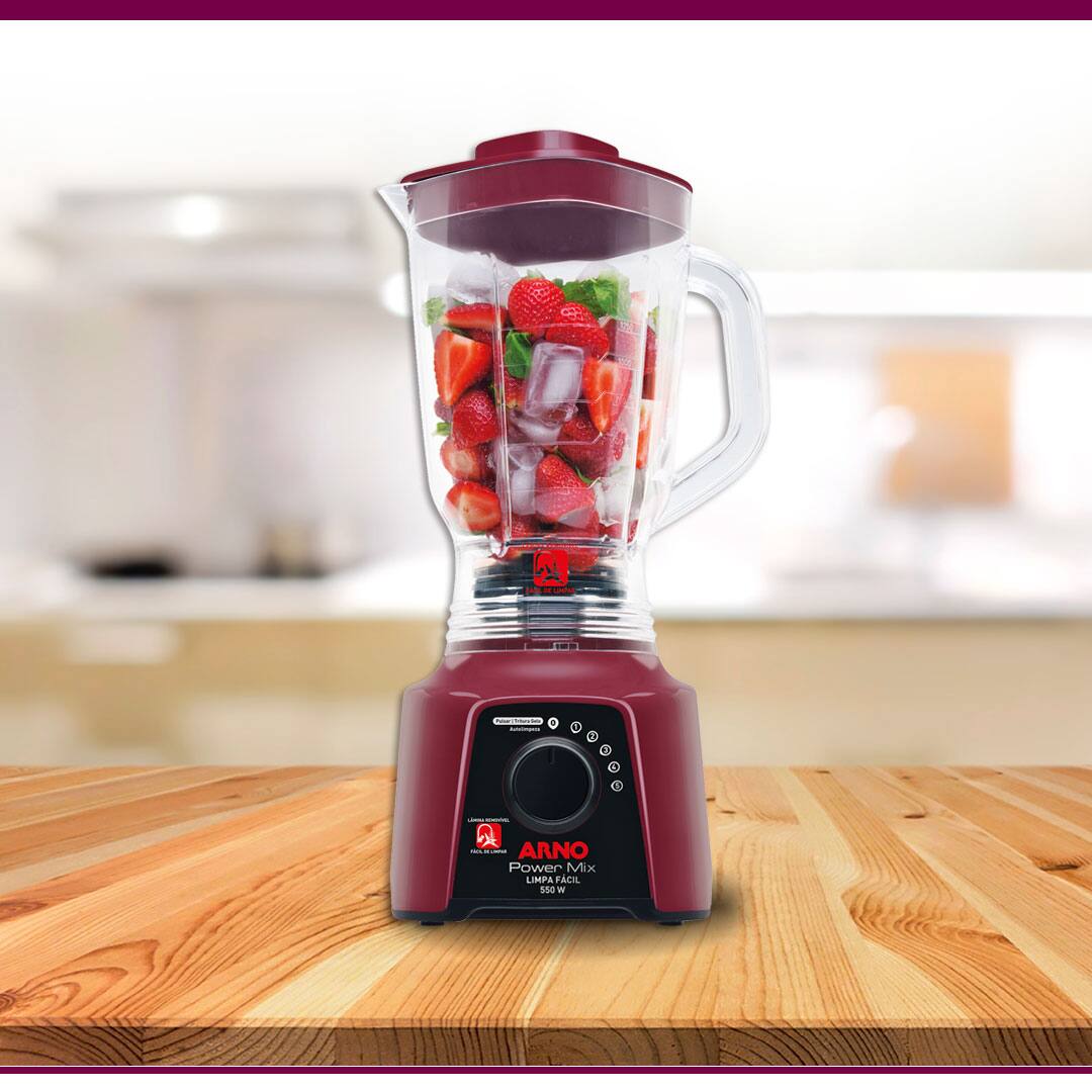 Liquidificador Arno Power Mix Limpa Fácil LQ32 Vinho