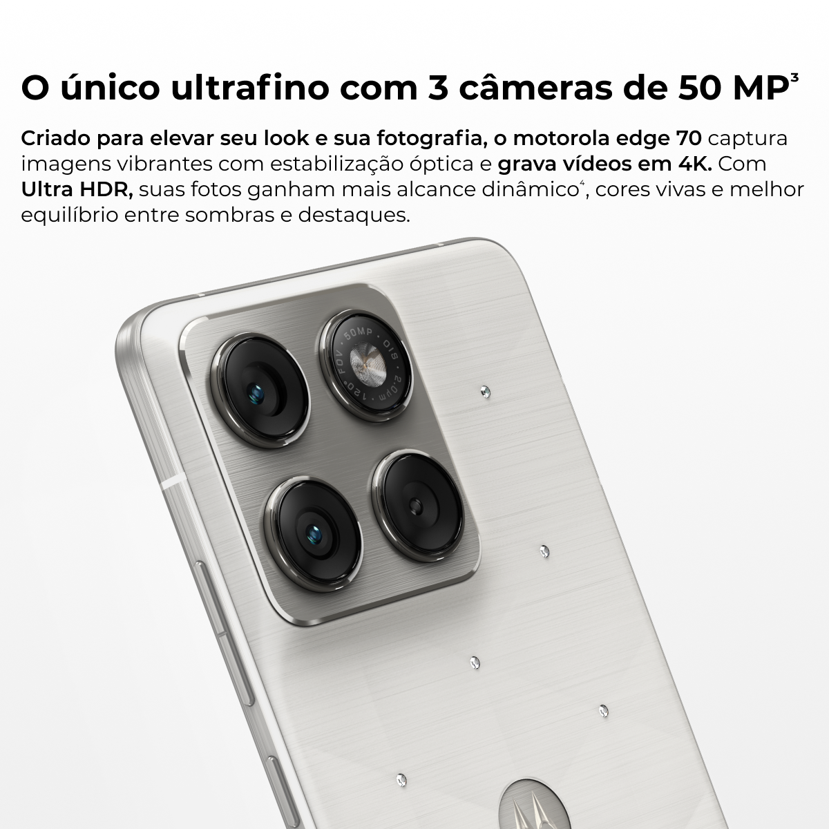 Smartphone Motorola Edge 70 6.7” 512GB 5G Câmera Dupla 50MP Swarovski
