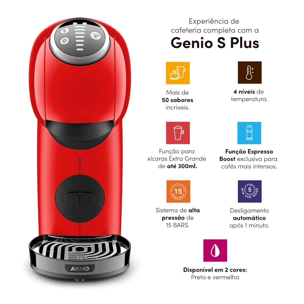 Dolce Gusto Genio S Plus Vermelho