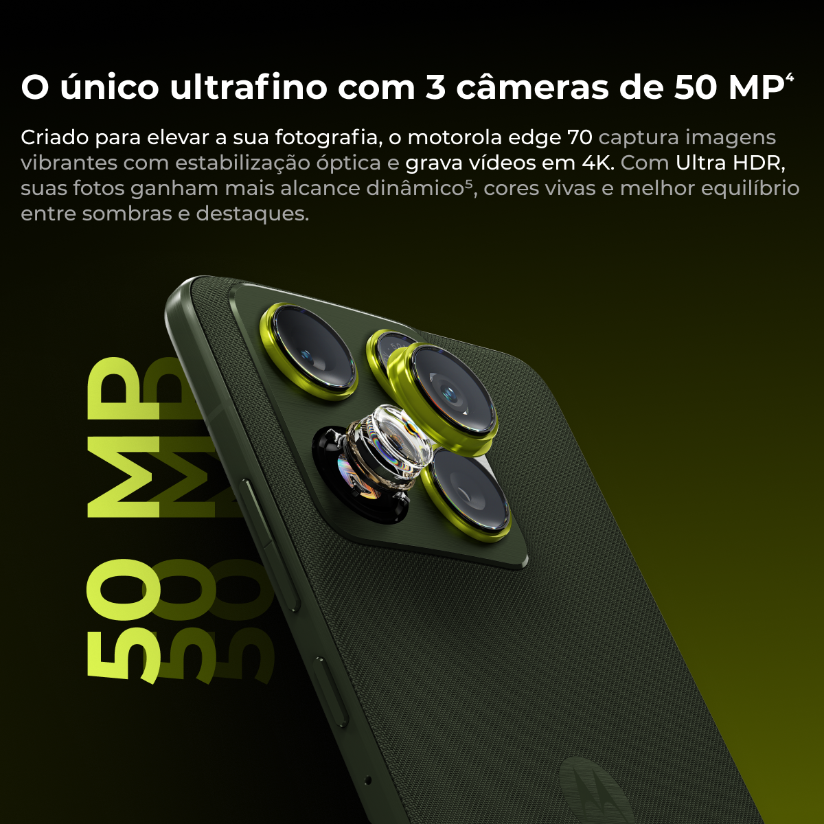 Smartphone Motorola Edge 70 6.7” 5G Câmera Dupla 50MP