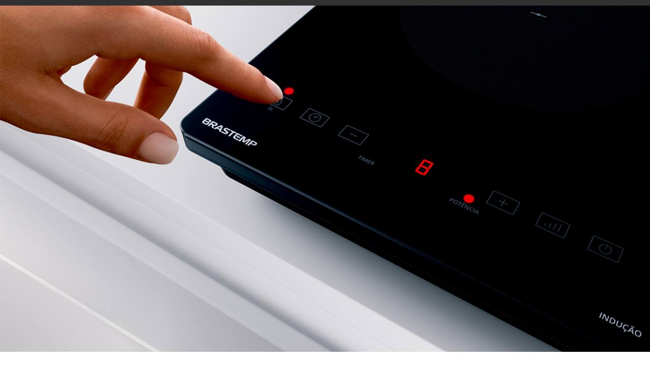 Cooktop Indução Brastemp BDJ30BE com Painel Touch