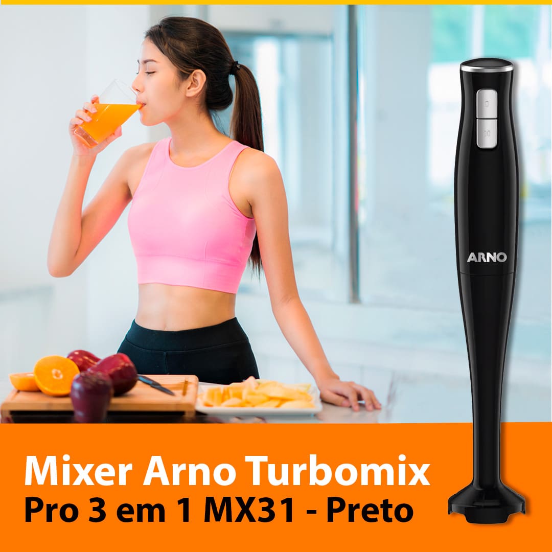 Mixer Arno Turbomix Pro MX31 Preto