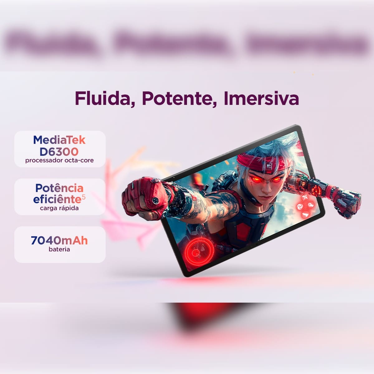 Tablet Lenovo Idea 11” Android 15 128GB ZAFR0856BR MediaTek D6300