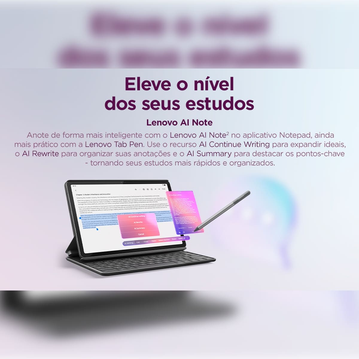 Tablet Lenovo Idea 11” Android 15 128GB ZAFR0856BR MediaTek D6300