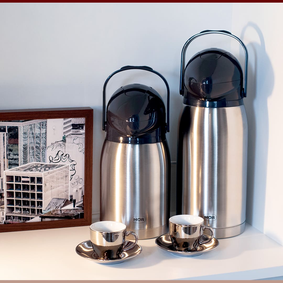 Garrafa Térmica Mor Nobile Inox