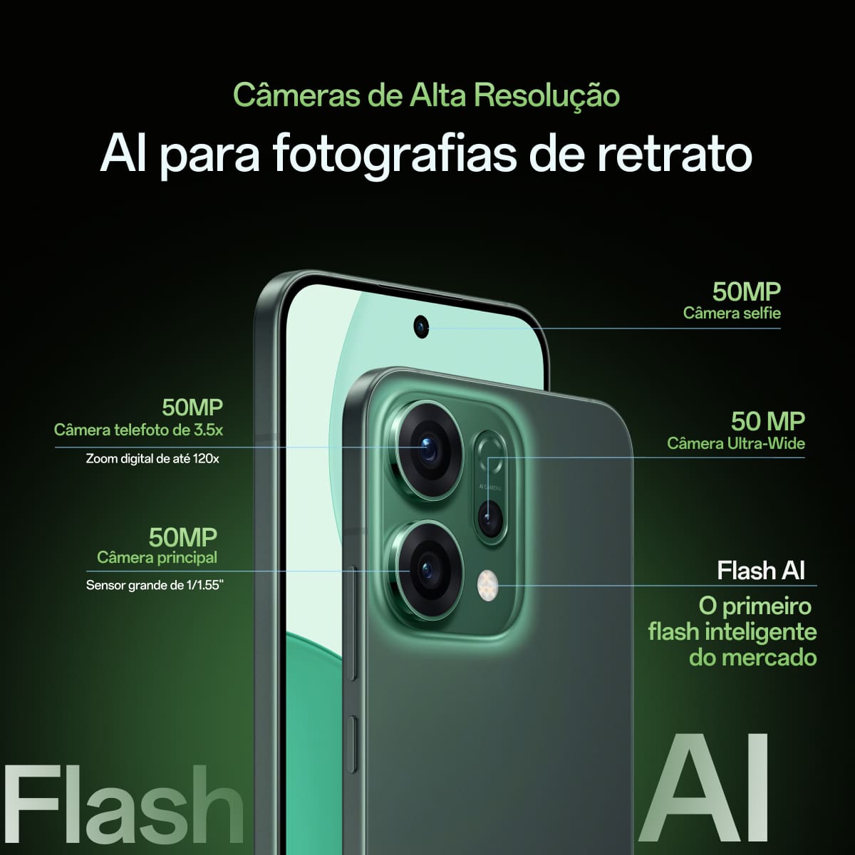 Smartphone OPPO Reno 14 5G Tela 6,59" 512GB