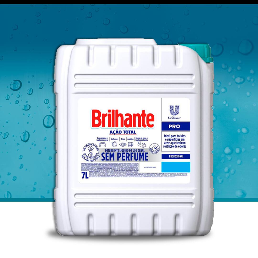 Sabão Líquido Brilhante Ação Total Uso Profissional 7 Litros