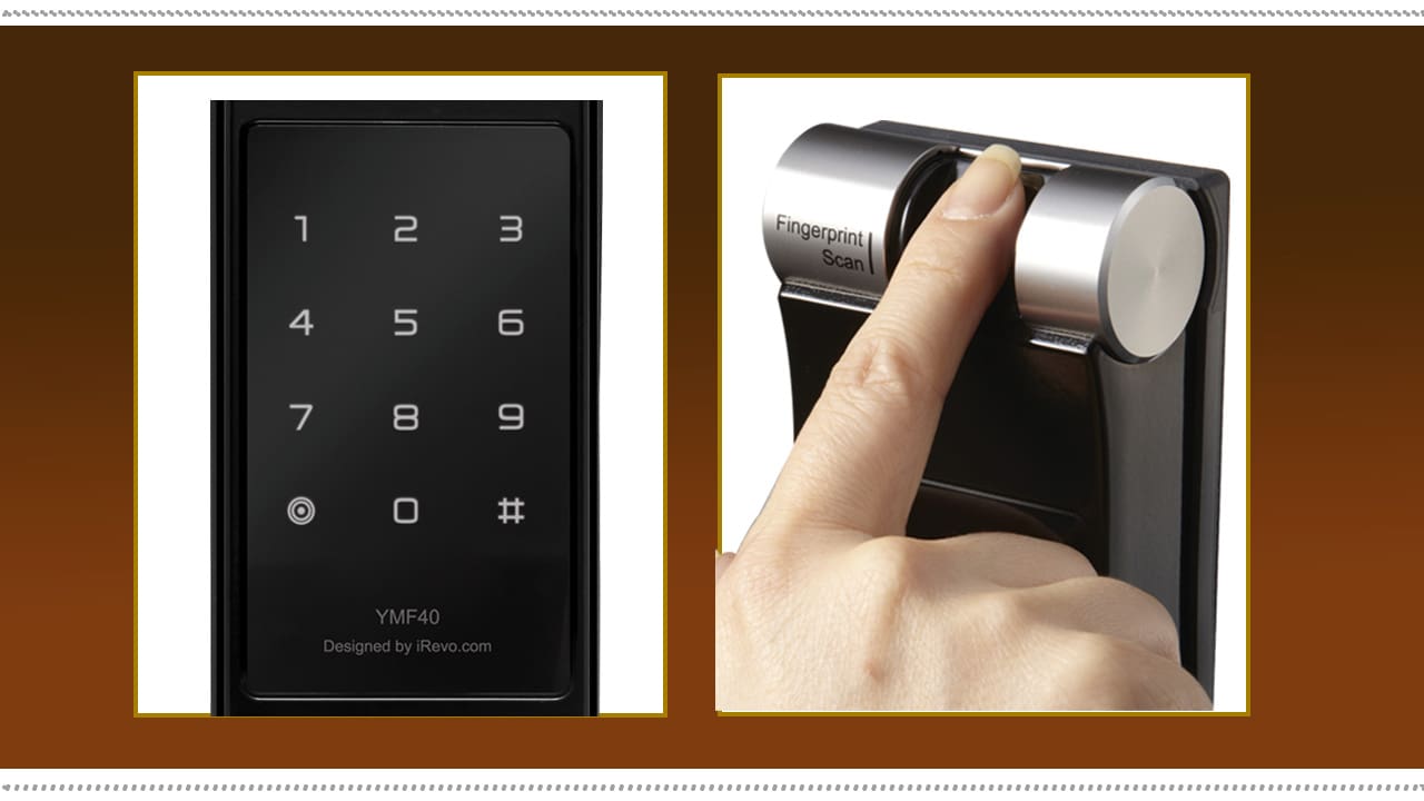 Fechadura Digital Yale YMF 40 sendo aberta por biometria