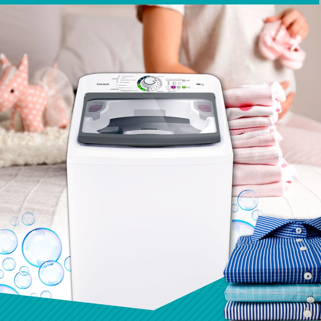 Lavadora de Roupas Consul CWH14AB 14kg