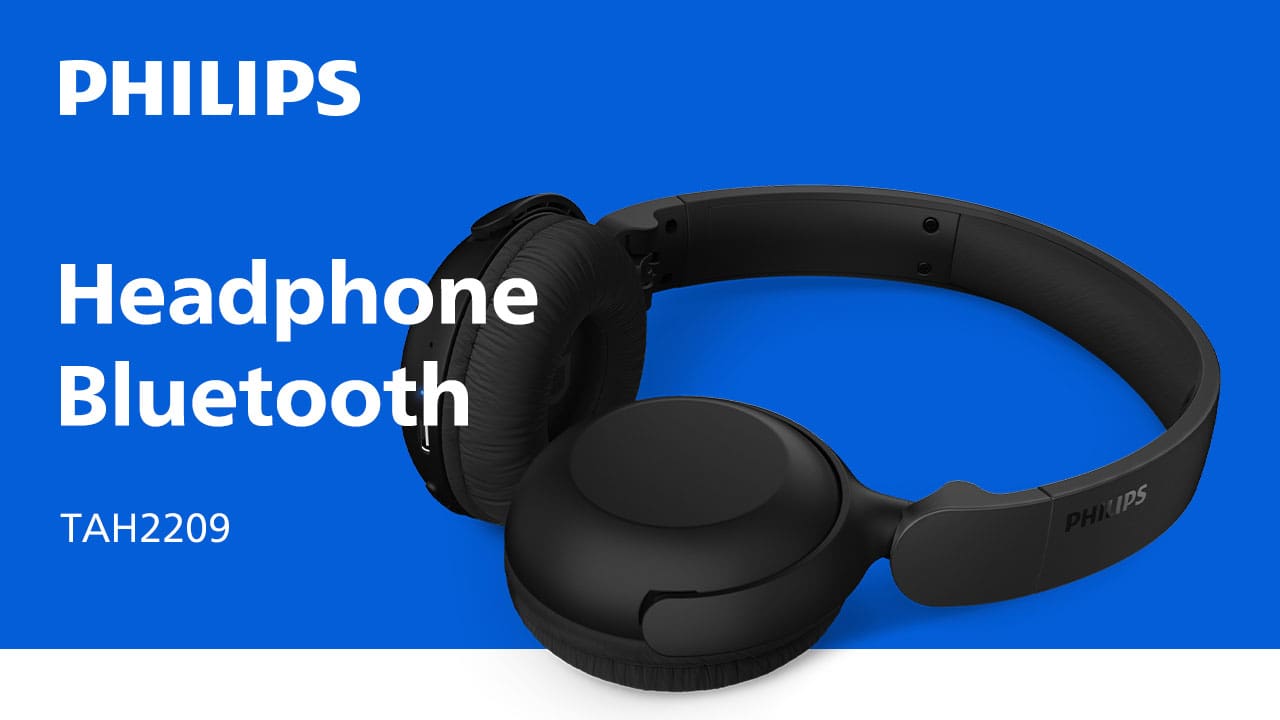 Fone de Ouvido Philips TAH2209BK/00 Headphone Bluetooth