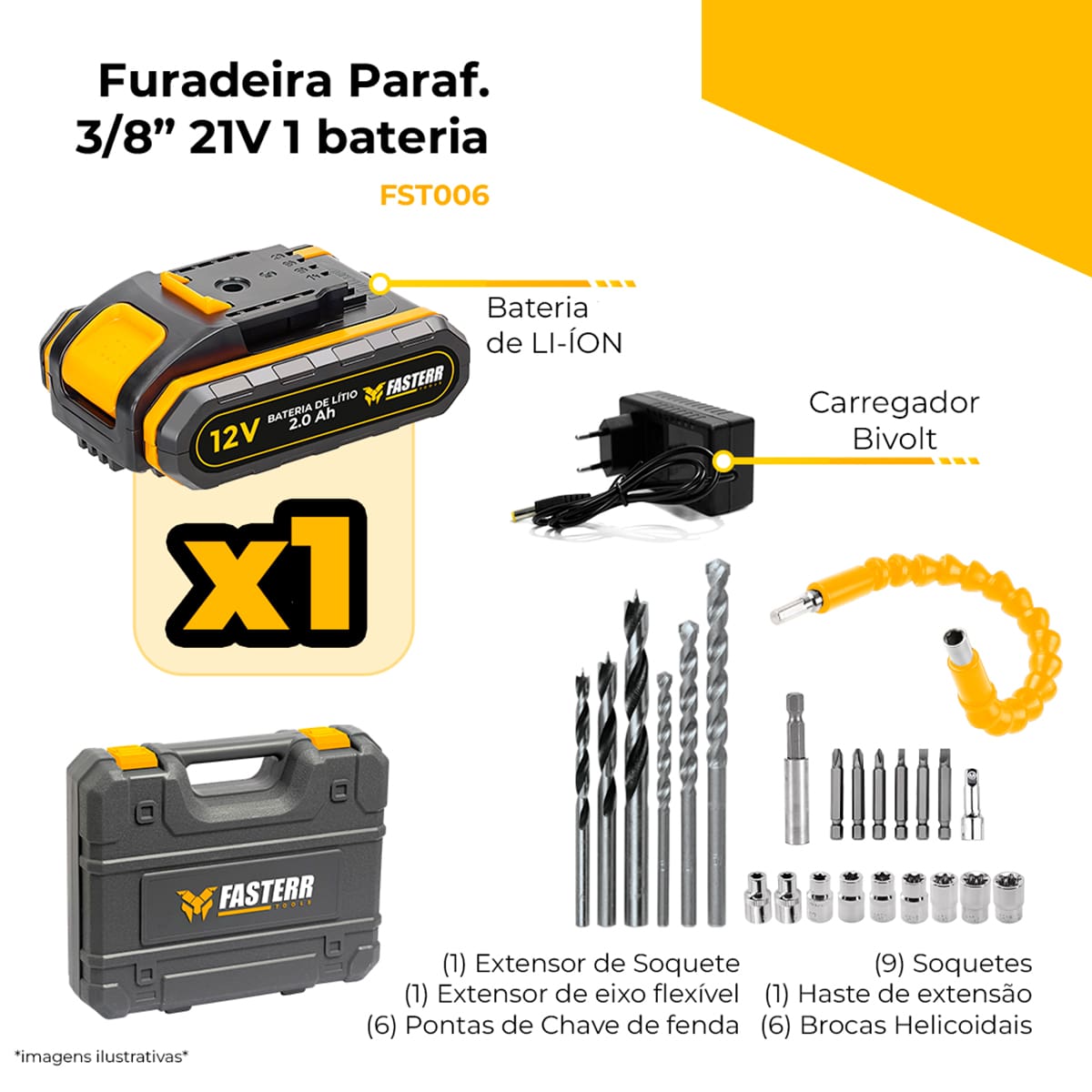Furadeira e Parafusadeira FST006-2