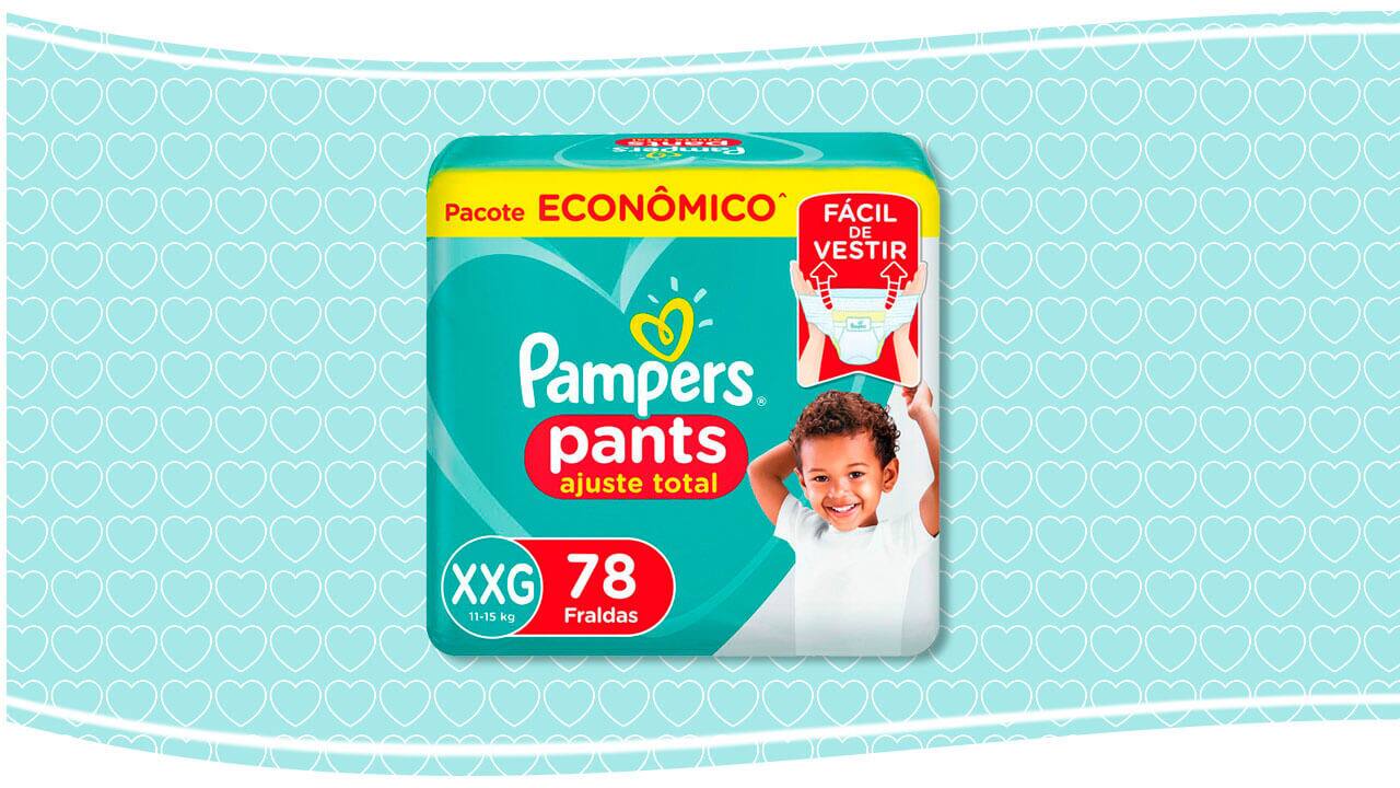 Fralda Pampers Pants Ajuste Total 