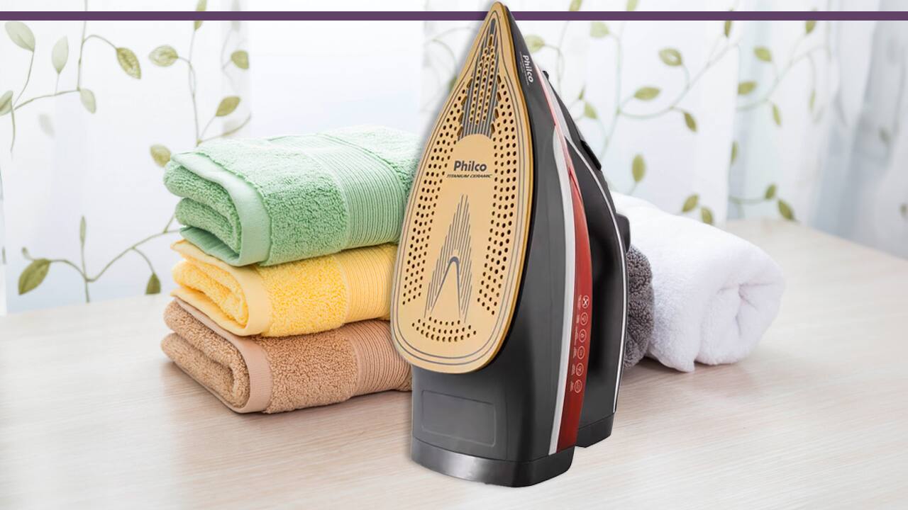 Ferro Vapor Philco Titanium Ceramic PFV3200V saída vapor 