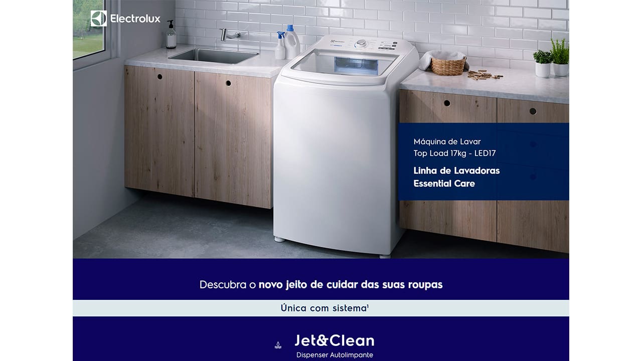 Lavadora de Roupas Electrolux LED17 Essential Care Branca