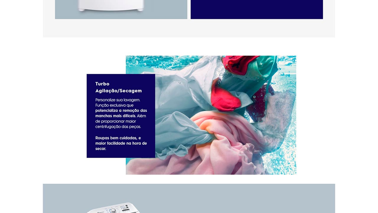 Lavadora de Roupas Electrolux LED17 Essential Care Branca