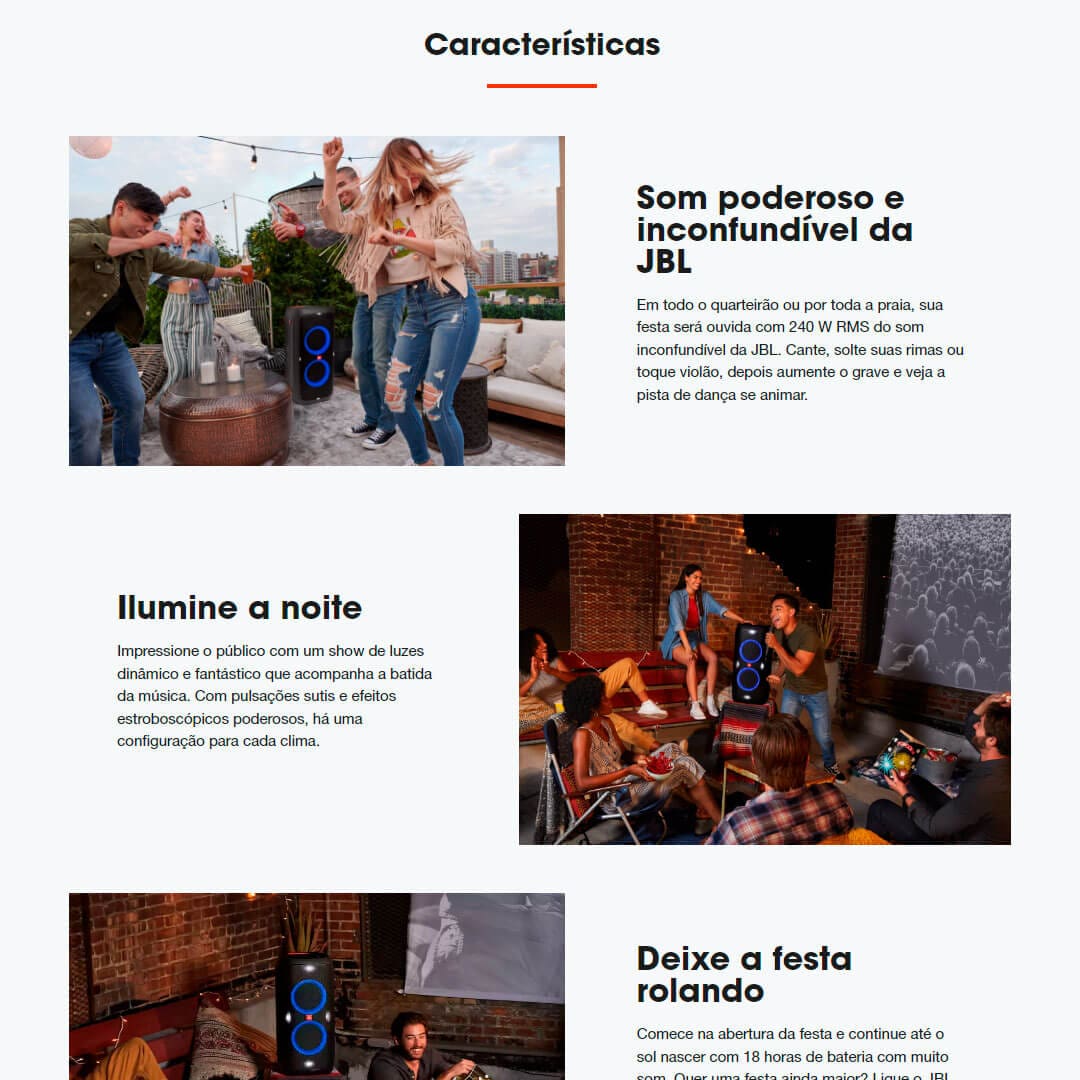 Caixa de Som JBL Partybox 310