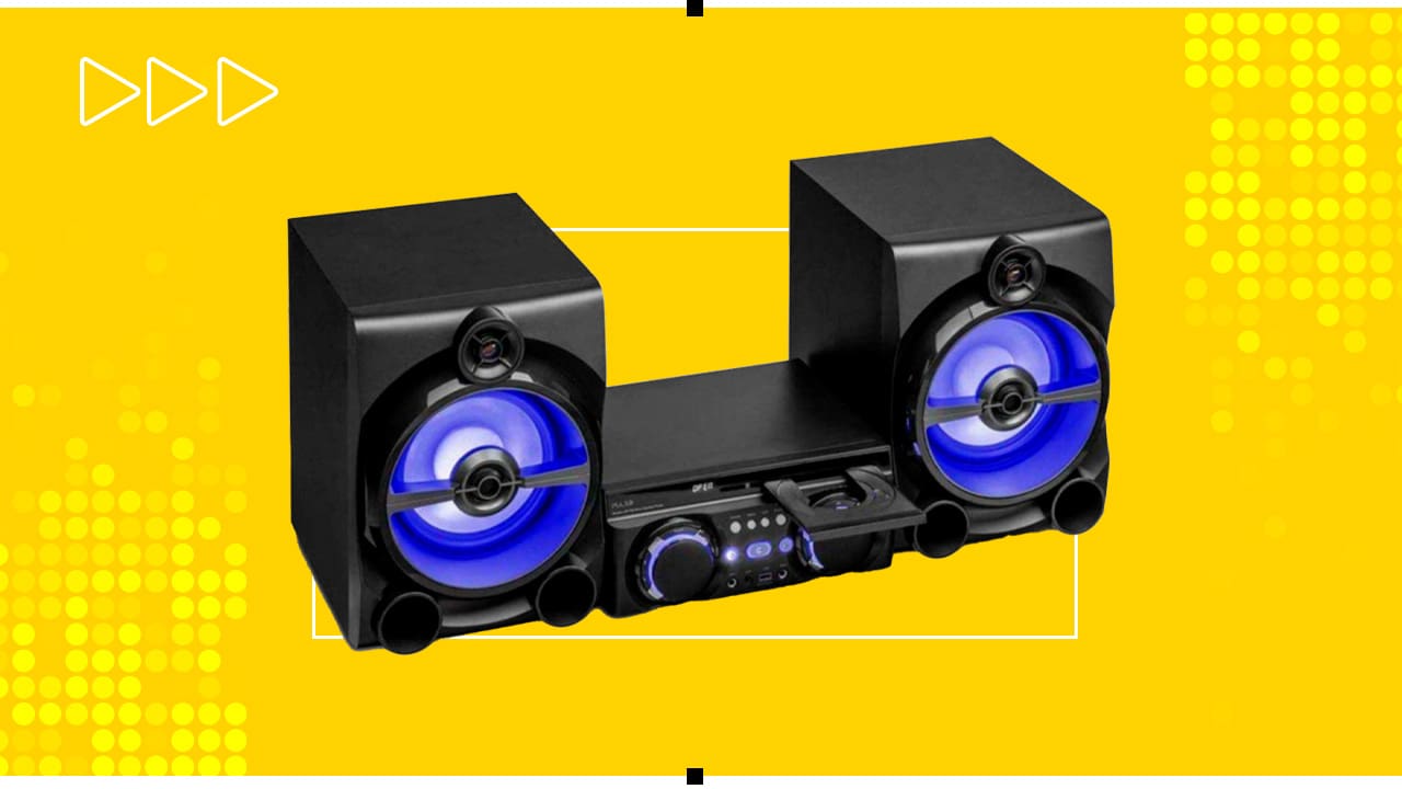 Mini System Pulse SP700 conexões radio FM