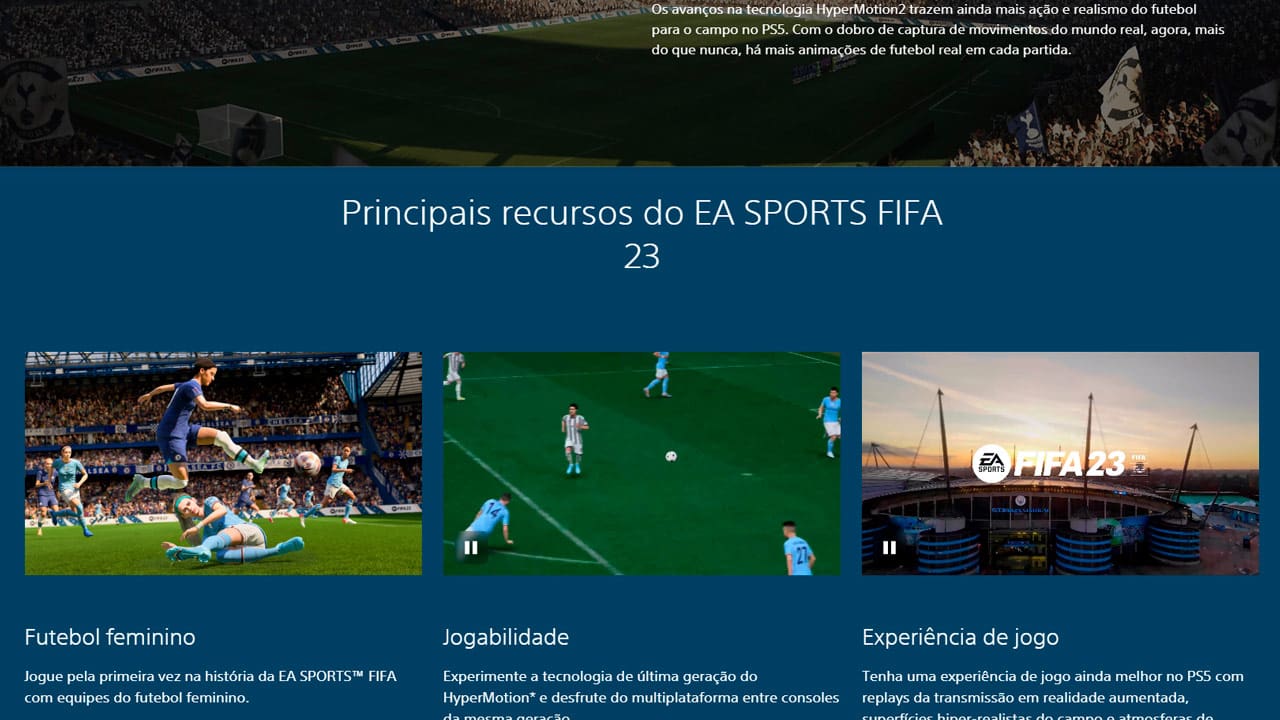 Promoção de Sony PlayStation 5 Digital 825GB FIFA 23 Bundle cor branco e  preto