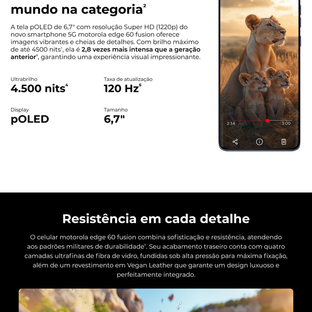 Desempenho de alta qualidade