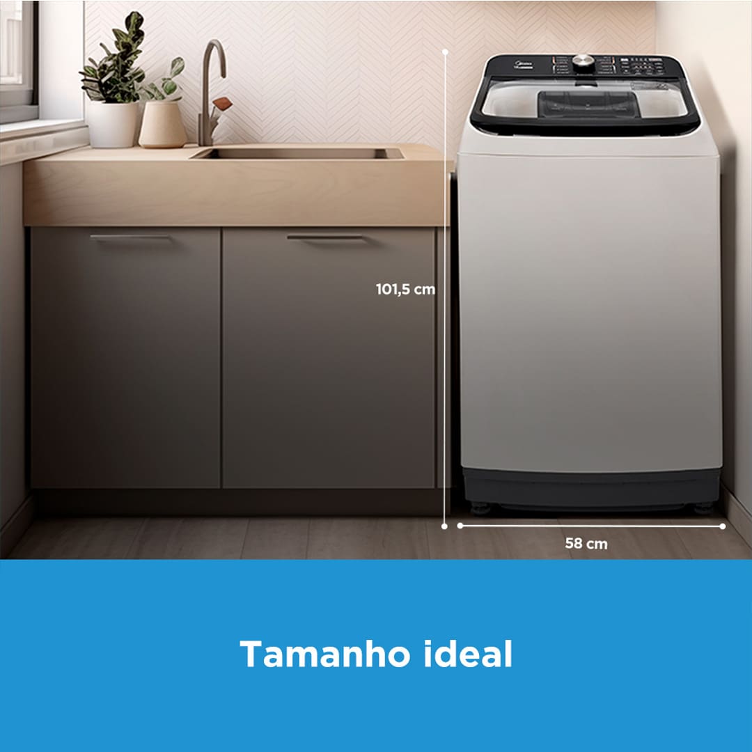 Design inteligente e consumo consciente com a máquina de lavar 13kg. O design inteligente oferece controle total e consumo consciente. Equipada com painel e Timer Digital ela permite ajustes precisos, enquanto o agitador anatômico Wave Agitator e o Filtro de Fiapos em Aço Inox garantem uma limpeza eficiente e cuidadosa das suas roupas. Além disso, a Função Perfume+ e o Sistema Power Mix Dispenser trabalham juntos para proporcionar uma lavagem impecável a cada ciclo.