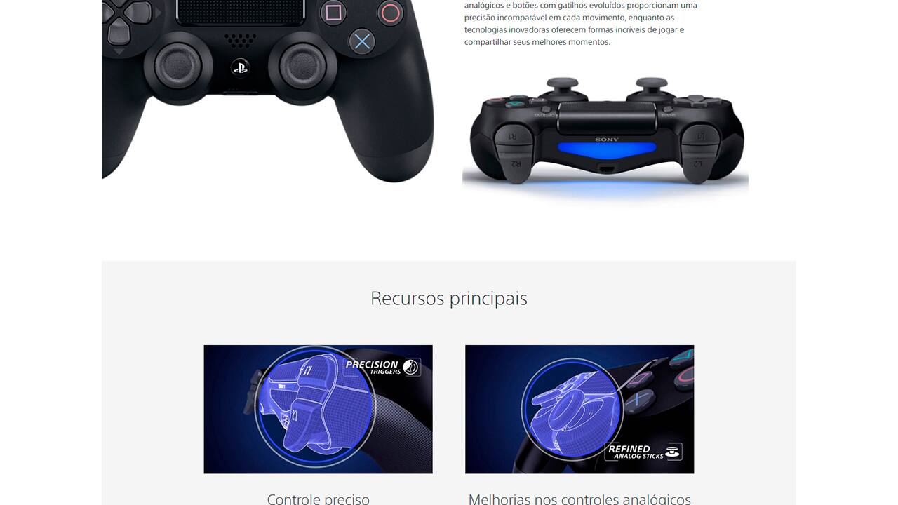 controle-sem-fio-ps4-dualshock-sony-jet-black