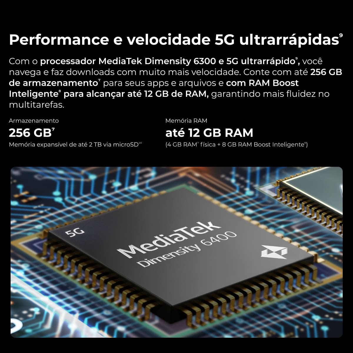 Smartphone Motorola Moto G67 6.8” 5G Câmera Dupla 50MP