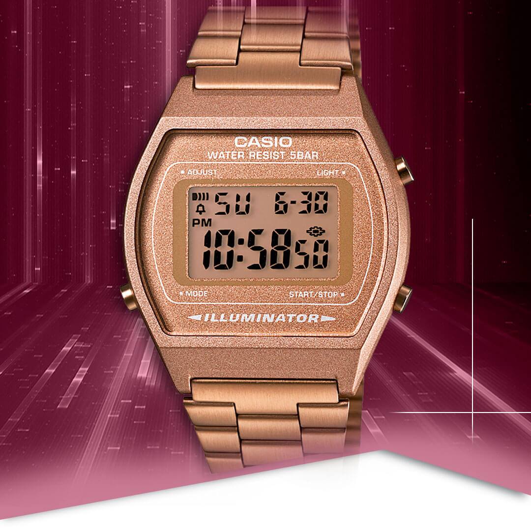 Relógio Feminino Digital Casio B640WC5ADF Rose