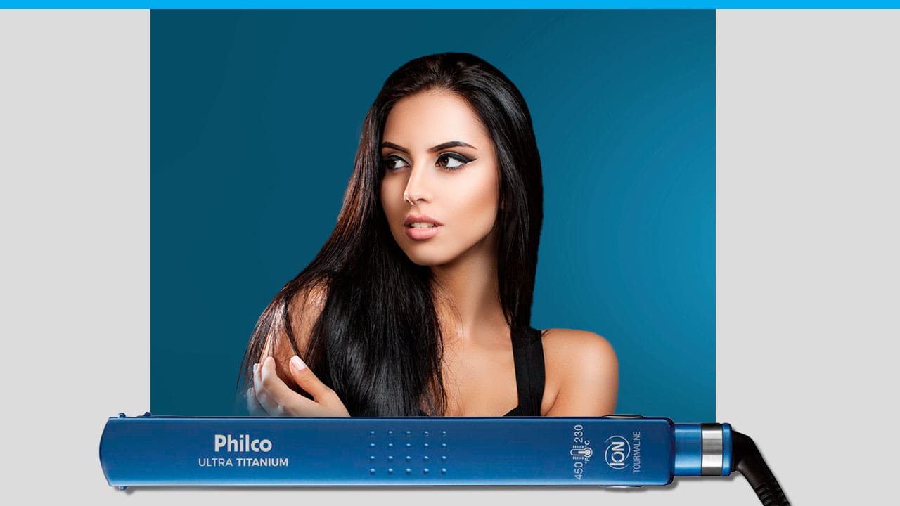 Chapinha | Prancha Philco Ultra Titanium Azul