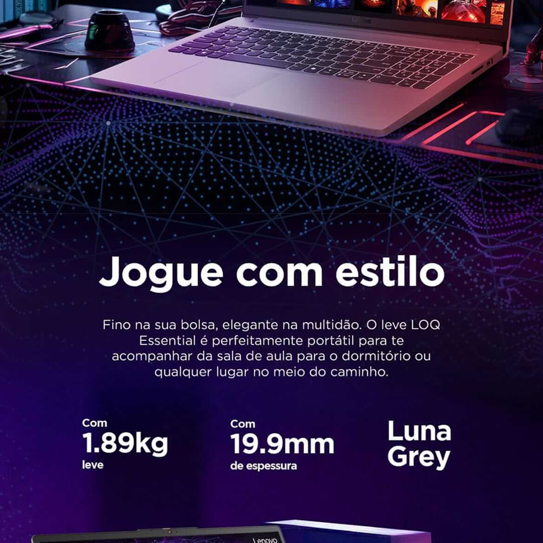 Design elegante e portátil