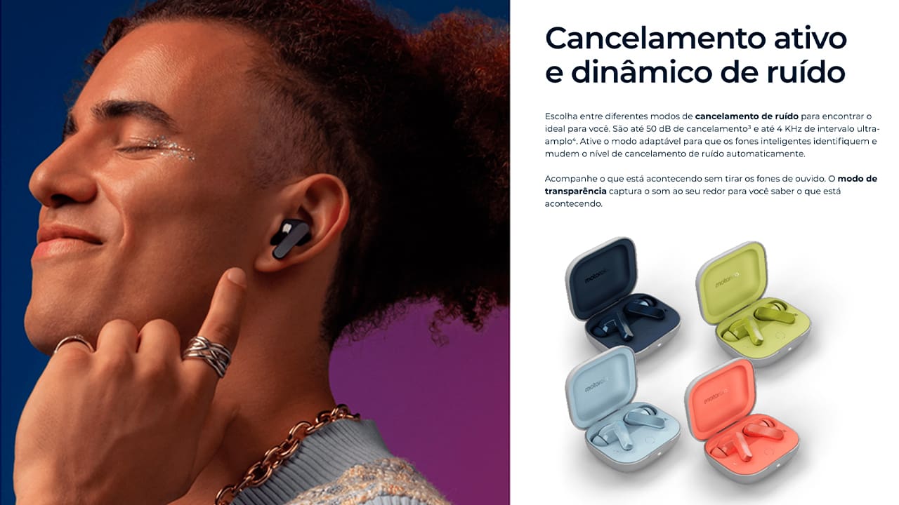 Fone de Ouvido - Bluetooth - Sem fio - Música