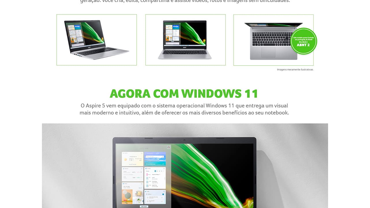 NOT ACER A515-54-58Z4 CI5/8GB/512SSD/15.6/W11 - 55048485