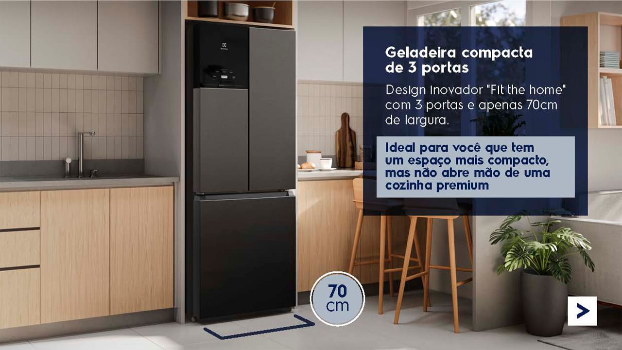 Geladeira Electrolux French Door IM7B Frost Free