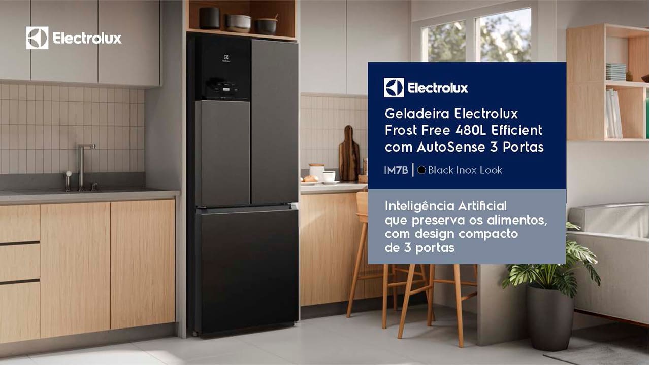Geladeira Electrolux French Door IM7B Frost Free